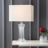 JONATHAN Y Ophelia 24.5" Solid Crystal Table Lamp, Clear view 2