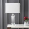 JONATHAN Y Ophelia 24.5" Solid Crystal Table Lamp, Clear view 3