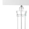 JONATHAN Y Ophelia 24.5" Solid Crystal Table Lamp, Clear view 4
