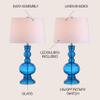 JONATHAN Y Genie 28.5" Glass Table Lamp, Night Blue, Set of 2 view 3