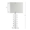 JONATHAN Y June 28" Geometric Stacked Crystal Table Lamp, Clear view 3