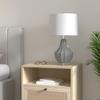 JONATHAN Y Tate 24.5" Ceramic Fluted Gourd LED Table Lamp, Gray view 2