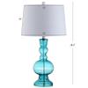 JONATHAN Y Genie 28.5" Glass Table Lamp, Aqua, Set of 2 view 4