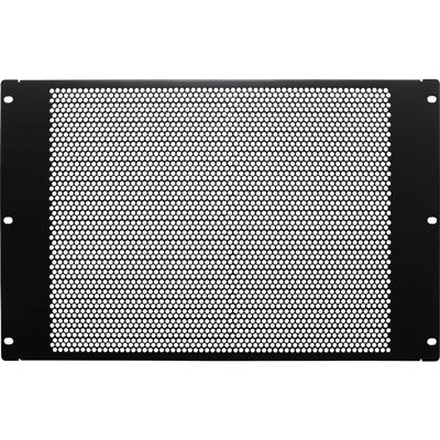 NavePoint 7U Blanking Panel, Perforated, Flanged, 19 inch Wide Network Server Rack or Server Cabinet, Filler Panel, Steel, Hardware Included