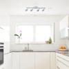 Globe Electric 58932 Payton Collection 4 Bar Track Light, Matte Silver, Bulb Not Included view 2