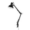 Globe Electric 12641 Architect 32" Swing-Arm Clamp-On Lamp, Black Architect, Finish, LED Bulb Included view 1