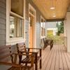 Globe Electric 90958 4" Rust Proof Indoor/Outdoor Ridged Baffle Round Trim Recessed Lighting Kit 4-Pack, White, Easy Install Push-N-Click Clips, 3.88" Hole Size, Porch Light, Bulb Not Included view 4