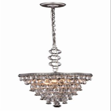 Elegant Lighting 1219D13AS/RC Nordic Collection Pendant Lamp D13" H16" 3-Light, Clear