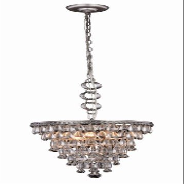Elegant Lighting 1219D13AS/RC Nordic Collection Pendant Lamp D13" H16" 3-Light, Clear