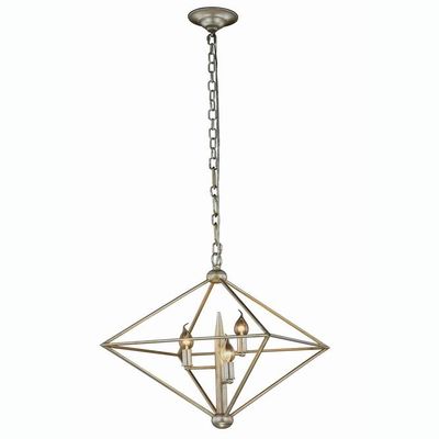 Elegant Lighting 1495D22SL Nora Collection Pendant Lamp D22" H24" 3-Light