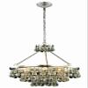Elegant Lighting 1509D26PN Bettina Collection Pendant Lamp D26" H24" 8-Light, Clear view 1