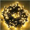 33ft Black Cord 100 LED Plug in Cozy Warm Christmas Fairy String Lights view 1