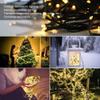 33ft Black Cord 100 LED Plug in Cozy Warm Christmas Fairy String Lights view 4