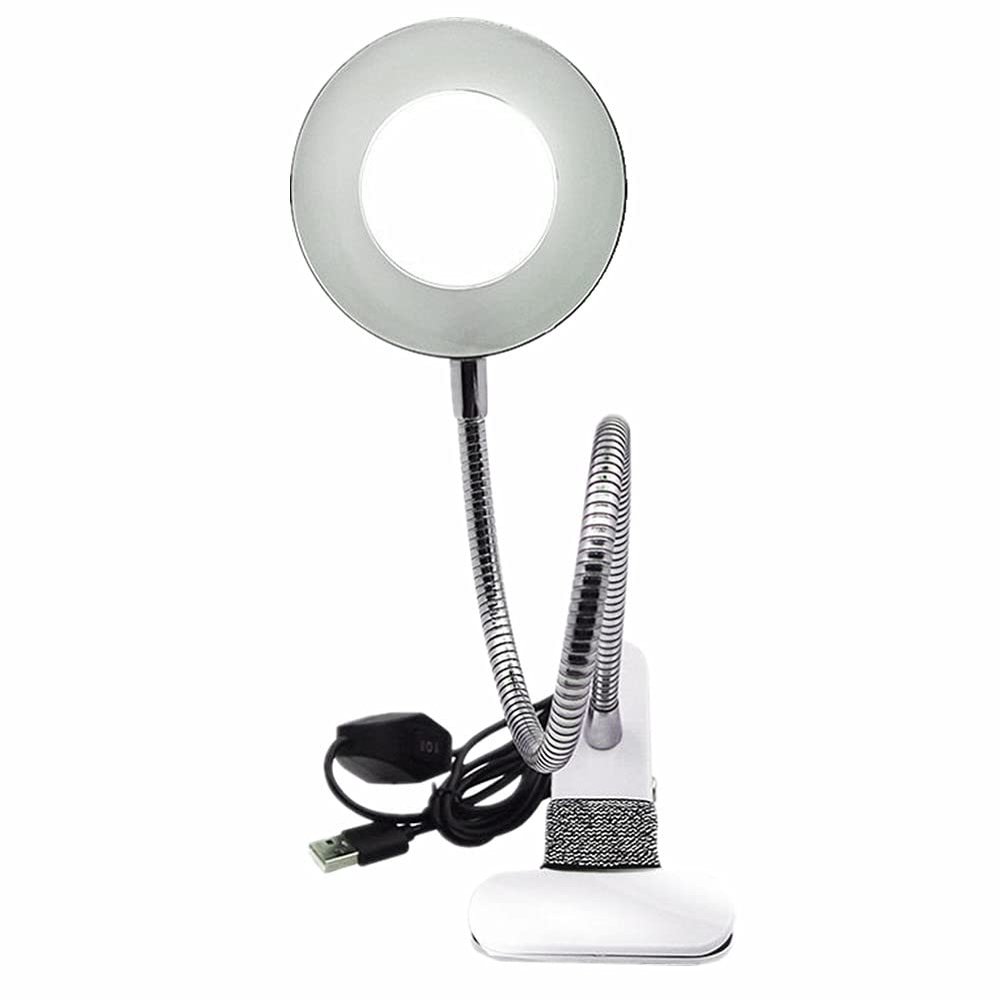 Moyidhi Portable Desk Lamp, Rechargeable Clip on USB LED Reading Lamp for Office,Home,School and Make up