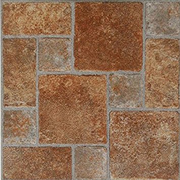 Home Dynamix KD0208 Dynamix Vinyl Tile, 12 by 12-Inch, Brown, Box of 20