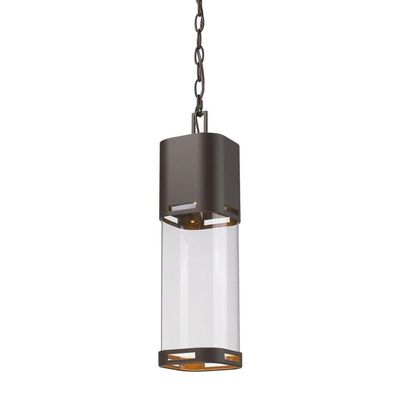 Z-Lite 562CHB-DBZ-LED Lestat Outdoor Ceiling Light, 1-Light 14 Watts, Deep Bronze
