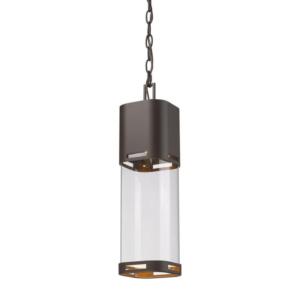 Z-Lite 562CHB-DBZ-LED Lestat Outdoor Ceiling Light, 1-Light 14 Watts, Deep Bronze