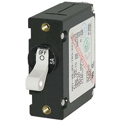 AMRB-7202 Blue Sea A-Series White Toggle Circuit Breaker - Single Pole 5A