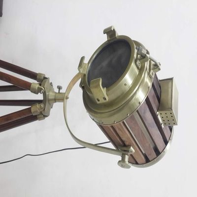 THOR INSTRUMENTS Modern Designer Wooden SPOT Light Studio Floor LAMP Rustic Vintage Home Decor Gifts