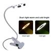 ZJchao Clip on Light, Makeup LED Lights USB Cosmetic Lamp Eyebrow Lip Beauty Salon Desktop Led Lights with Clip Reading Desk Light Book Light for Desk Bed Headboard Makeup view 2