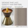Adesso Table Lantern, Antique Bronze, Walnut & Beige, 3-Way, 23 view 4