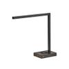 Adesso 4220-01 Aidan LED Desk Lamp Wireless Charging, 7W LED, 5W QI, USB Port, Indoor Lighting Lamps , Black view 1