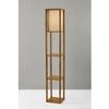 Adesso 3138-12 Wright Shelf Lamp, Natural Wood Veneer on Mdf view 4