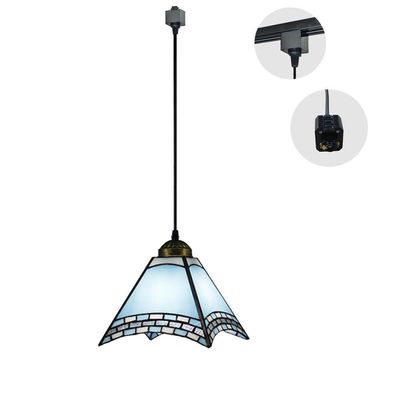 Kiven H-Type 3 Wire Track Light Pendants Length 3.3 feet Restaurant Chandelier Decorative Chandelier Instant Pendant Light Pendant Lamp,Blue
