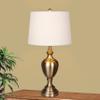 Cory Martin W-1566AG Urn with Pedestal Base Metal Table Lamp, 30", Plated Antique Gold view 2