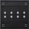 Arts & Crafts Mission Style Oil Rubbed Bronze 4 Gang Switch Plate - 4 Push Button Light Switch Openings view 1