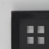 Arts & Crafts Mission Style Oil Rubbed Bronze 4 Gang Switch Plate - 4 Push Button Light Switch Openings view 2