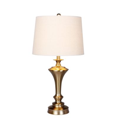 Cory Martin W-1565AG Urn with Pedestal Base Metal Table Lamp, 30", Plated Antique Gold