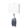 Cory Martin W-8987BAB Table Lamp, 26.5", Blue/Antique Brass view 1