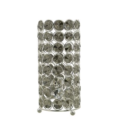 Cory Martin W-5153 Acrylic & Polished Nickel Uplight, Clear/Polished Nickel, 11"