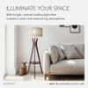 Adesso Floor Lamp with Shelf, Walnut & Oatmeal Linen, 3-Way, 59.5 view 2