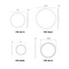 WAC Lighting dweLED, Geos 15in LED Round Low-Profile Flush Mount 3000K in Brass view 3