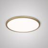 WAC Lighting dweLED, Geos 15in LED Round Low-Profile Flush Mount 3000K in Brass view 4