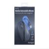 KMW Kensington Retractable Mobile Mouse-Retractable Mobile Mouse, 2-1/2"x4 x1-1/2, Black view 3