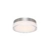 WAC Lighting dweLED, Dot 9in LED Round Flush Mount 3000K in Stainless Steel view 1