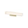 WAC Lighting dweLED, Brink 12in LED Bathroom Vanity or Wall Light 3-CCT 2700K-3000K-3500K Set to 3000K in Brushed Brass view 1