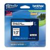 Brother P-Touch PT-2030 Label Tape (OEM) 0.47" Black Print on White view 1