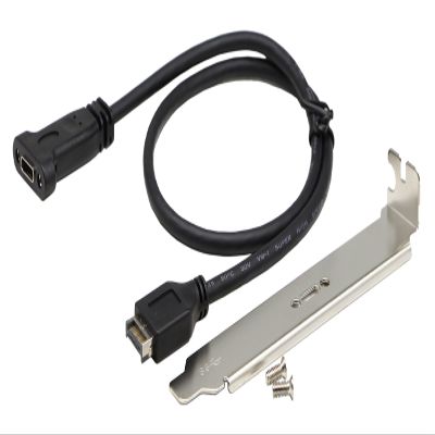 zdyCGTime(50cm Type E Male USB 3.1 Front Panel Header to USB-C Type-C Female Extension Cable with Panel Mount Screw