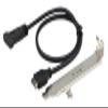 zdyCGTime(50cm Type E Male USB 3.1 Front Panel Header to USB-C Type-C Female Extension Cable with Panel Mount Screw view 1