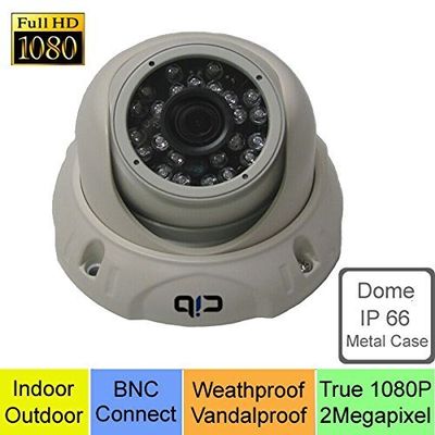 CIB True HD-TVI 1080P 2.1Megapixel HD Dome Cameras, BNC Connect Type. Connect to TVI Security DVR System Only --- CUH08P03W