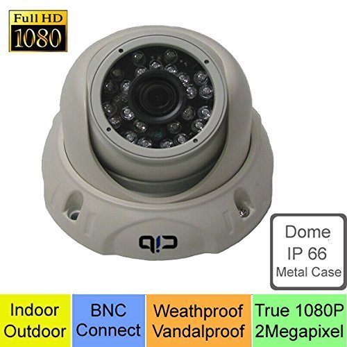 CIB True HD-TVI 1080P 2.1Megapixel HD Dome Cameras, BNC Connect Type. Connect to TVI Security DVR System Only --- CUH08P03W