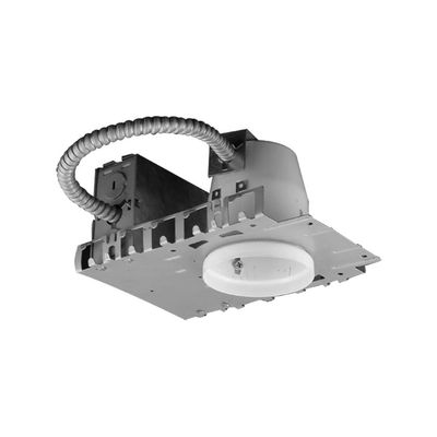LINE Voltage Non - IC HOUSING for NEW Construction 3 in. Silver Finish