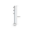 Mizar 10 Inch Vertical Pole by Jesco SD105CC102540-B - SD105CC102540-B view 2