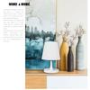 UDO White Bedside Touch Table Lamp with Morden PC Plastic and Adjustable Control Bright for Bedroom Nightstand and Small Primitive Desk Reading view 4