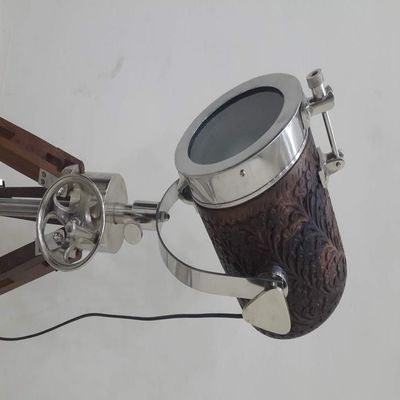 THOR INSTRUMENTS Modern Studio Wooden Table Lamp with Wooden Tripod Stand Home Decor Rustic Vintage Home Decor Gifts
