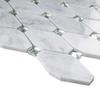 TWHCAG-07 White Carrara with Diamond Stone Mosaic Tile Kitchen and Bath Backsplash Tile view 4